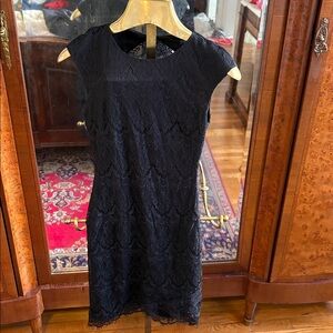 Guess Elegant Black Lace Dress XS
